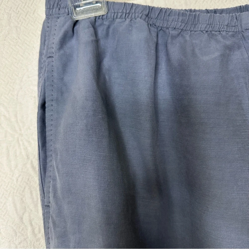 J. Jill Silk Linen High Waisted Wide Leg Pants - Picture 4 of 11